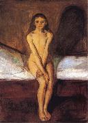 Edvard Munch Puberty painting